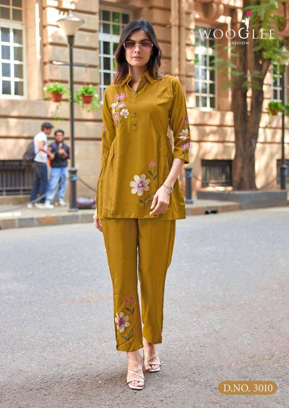 Wooglee tulip vol 3 cord set Kurti wholesalers in Chandni Chowk